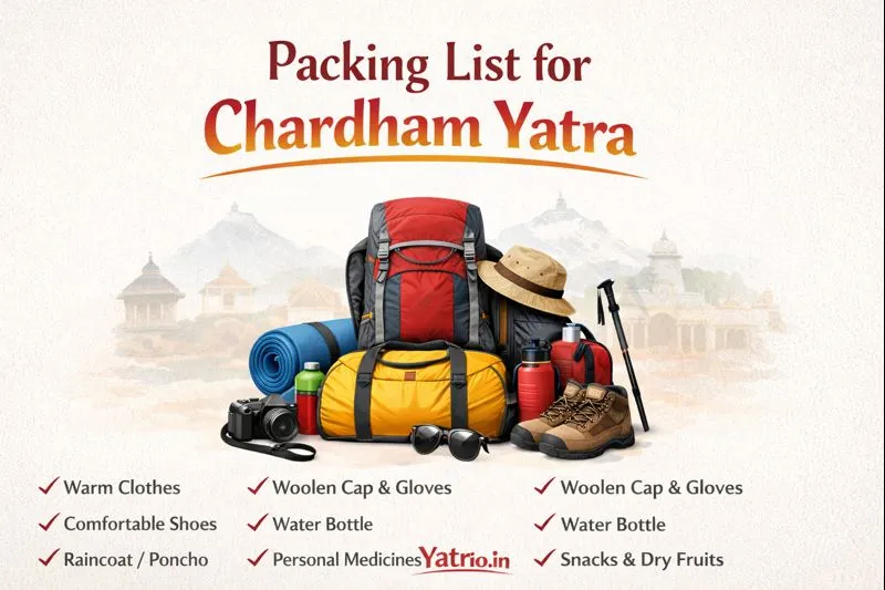 Packing list for chardham yatra tour